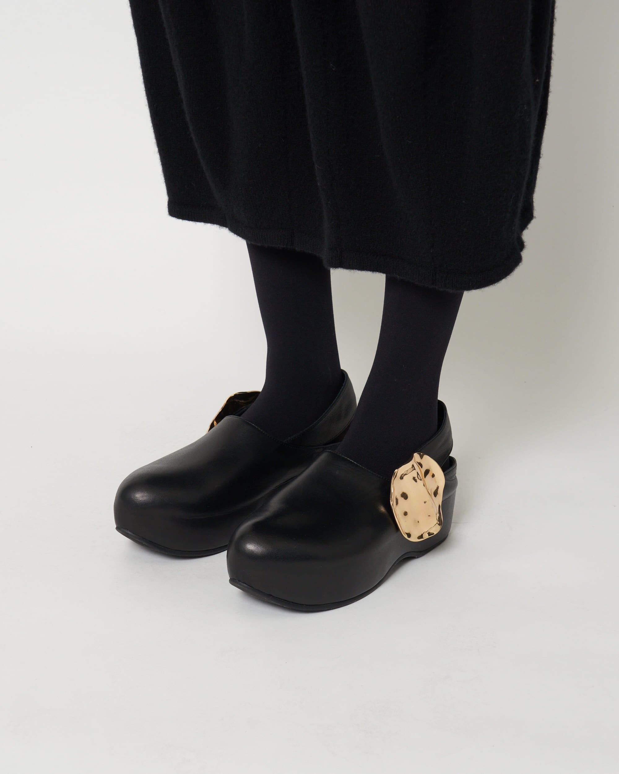 ハルノブムラタ　BAUNER プラットフォームシューズ23cm BAUER - ROUND TOE PLATFORM LEATHER SHOES – HARUNOBUMURATA