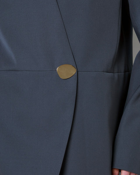 【PRE ORDER】HARU - COLLARLESS WOOL TAILORED BLAZER