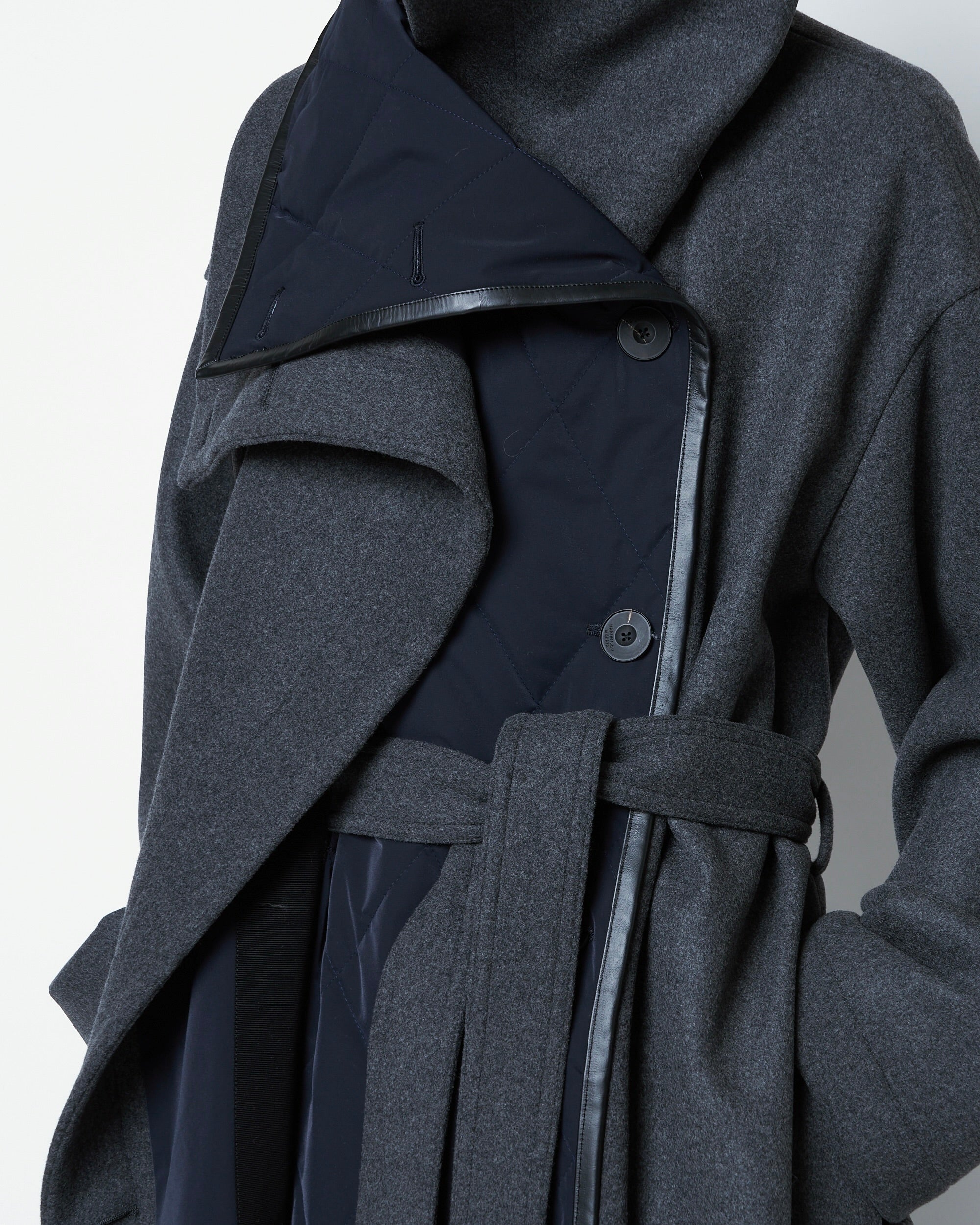 ORELIA - DOUBLE LAYERED VIRGIN WOOL COAT