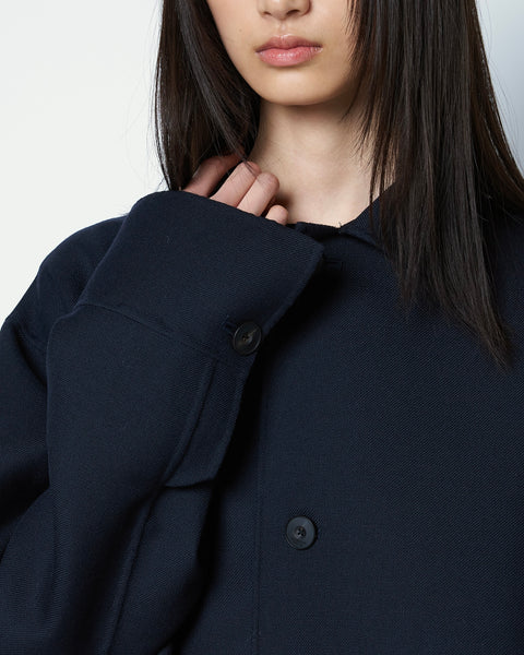 【PRE ORDER】ESMERALDA - DOUBLE FACE WOOL SHIRT JACKET