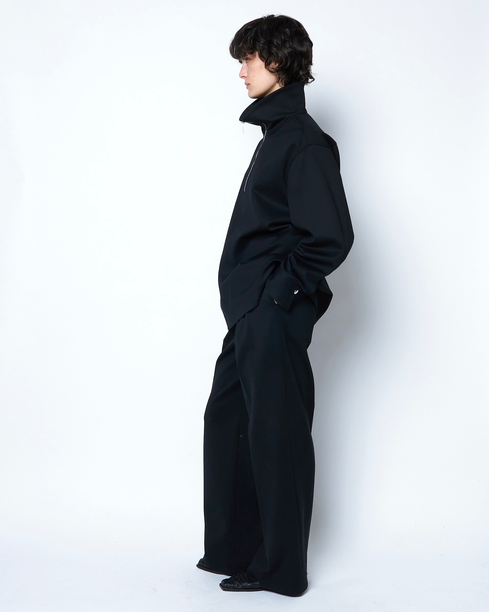 ISPARTA - WIDE SILHOUETTE JERSEY TUCKED TROUSERS