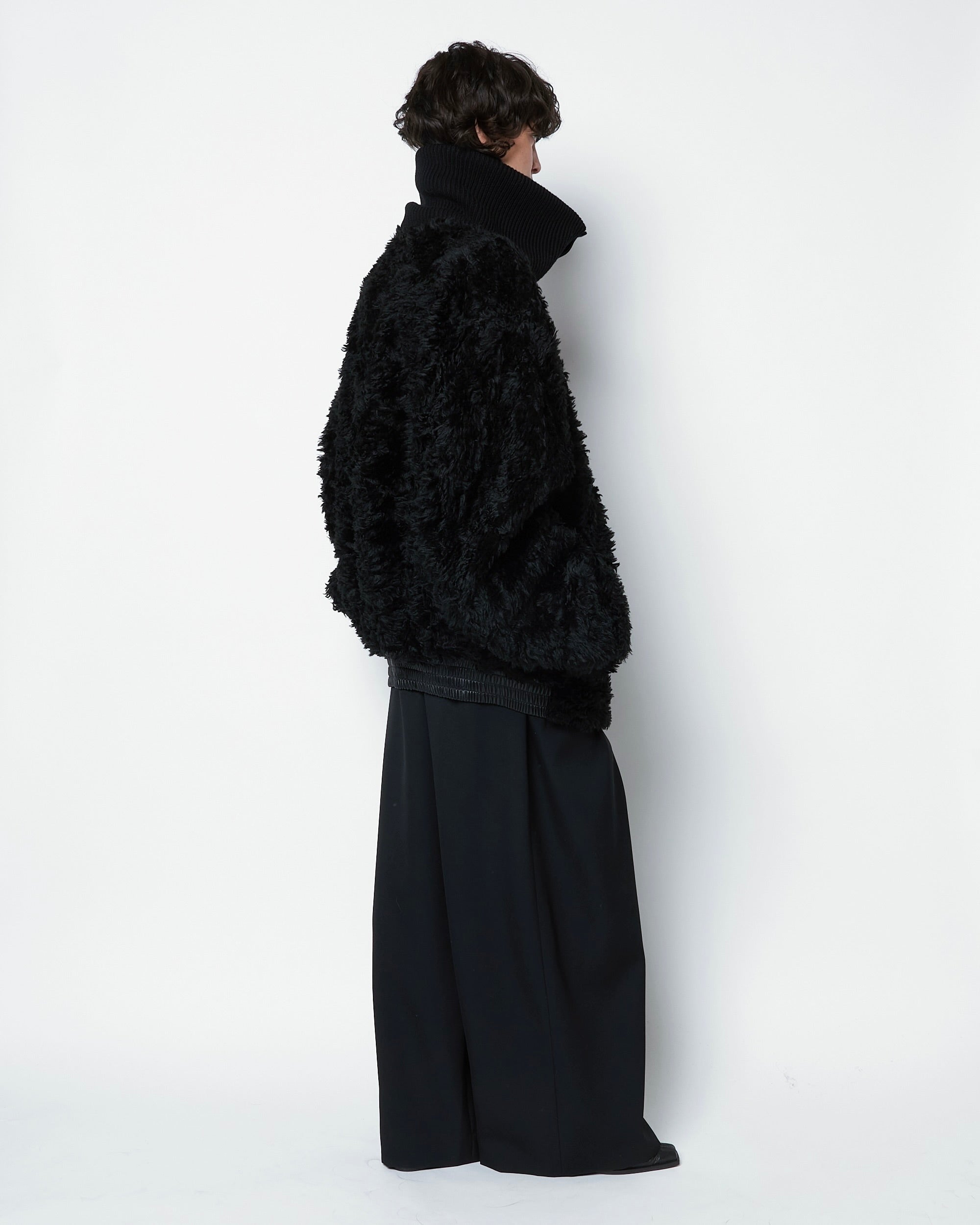 ODELIA - WOOL BOA COLLAR JACKET