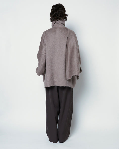 【PRE ORDER】ORISTANO - WOOL ALPACA SCARF DETAIL JACKET