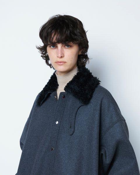【PRE ORDER】ORSAY - FUR COLLAR VIRGIN WOOL JACKET
