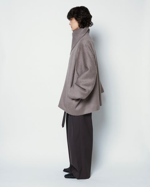 【PRE ORDER】ORISTANO - WOOL ALPACA SCARF DETAIL JACKET