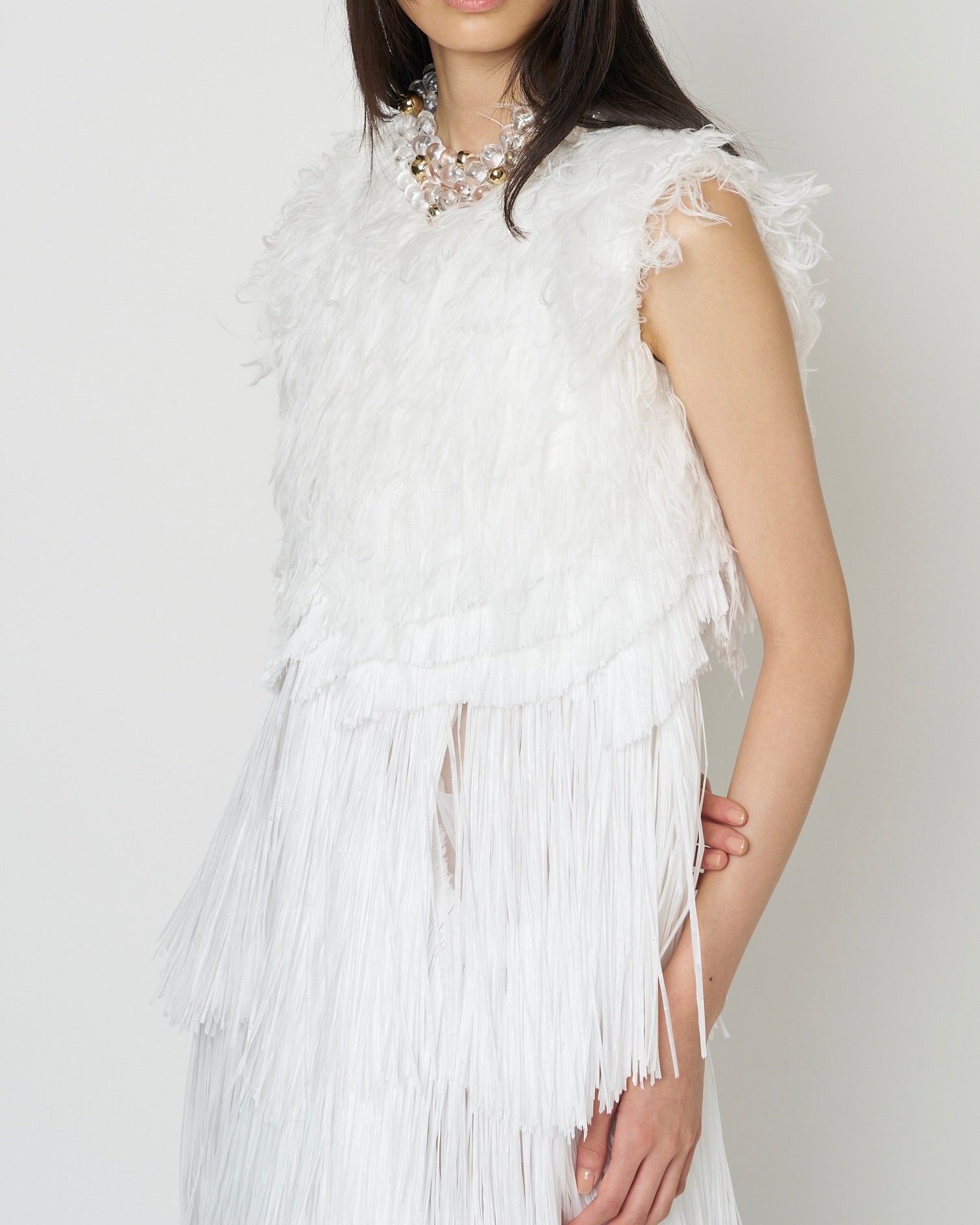 【PRE ORDER】NERIAH - RAFFIA FRINGE DRESS