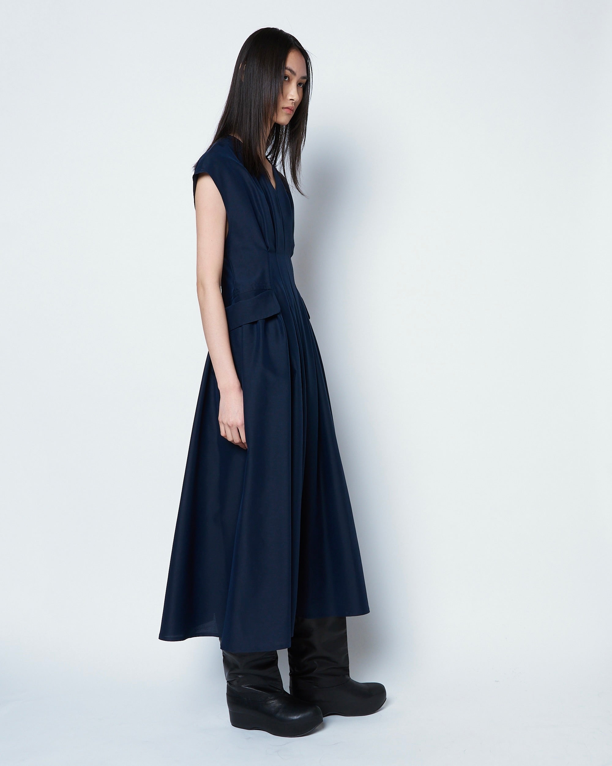 【COMING SOON】OASIS - POCKET DETAIL WOOL SILK DRESS