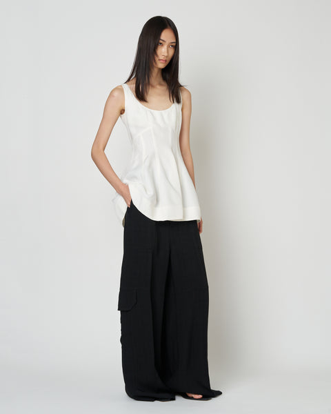 【PRE ORDER】NICE - ROUND NECK PEPLUM TOP