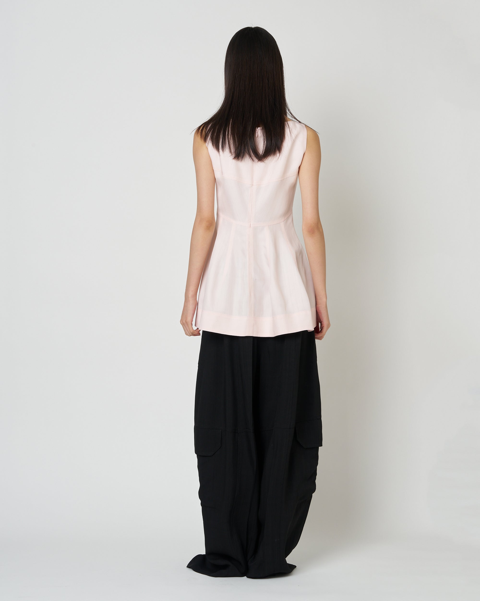 【PRE ORDER】NICE - ROUND NECK PEPLUM TOP