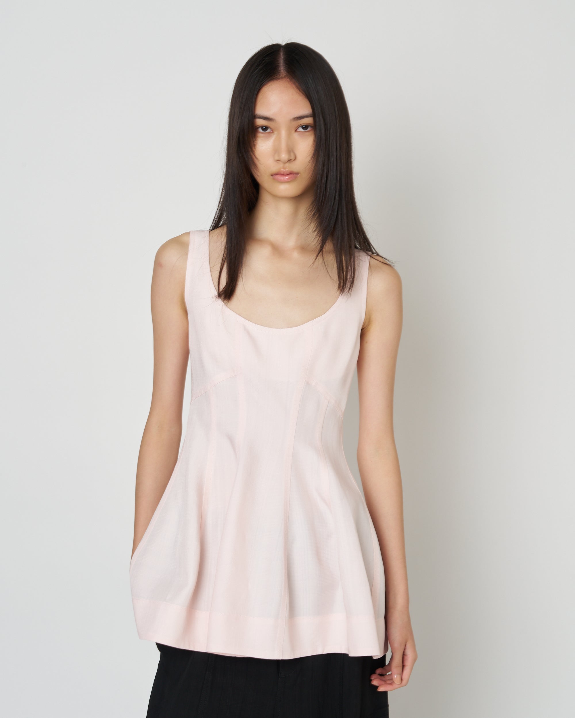 【PRE ORDER】NICE - ROUND NECK PEPLUM TOP
