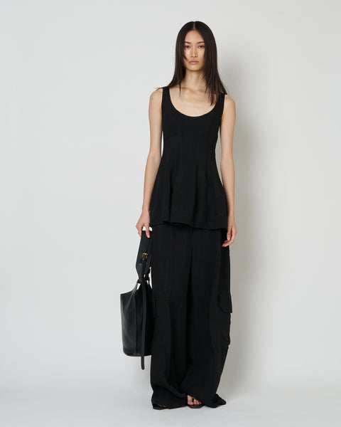 【PRE ORDER】NICE - ROUND NECK PEPLUM TOP