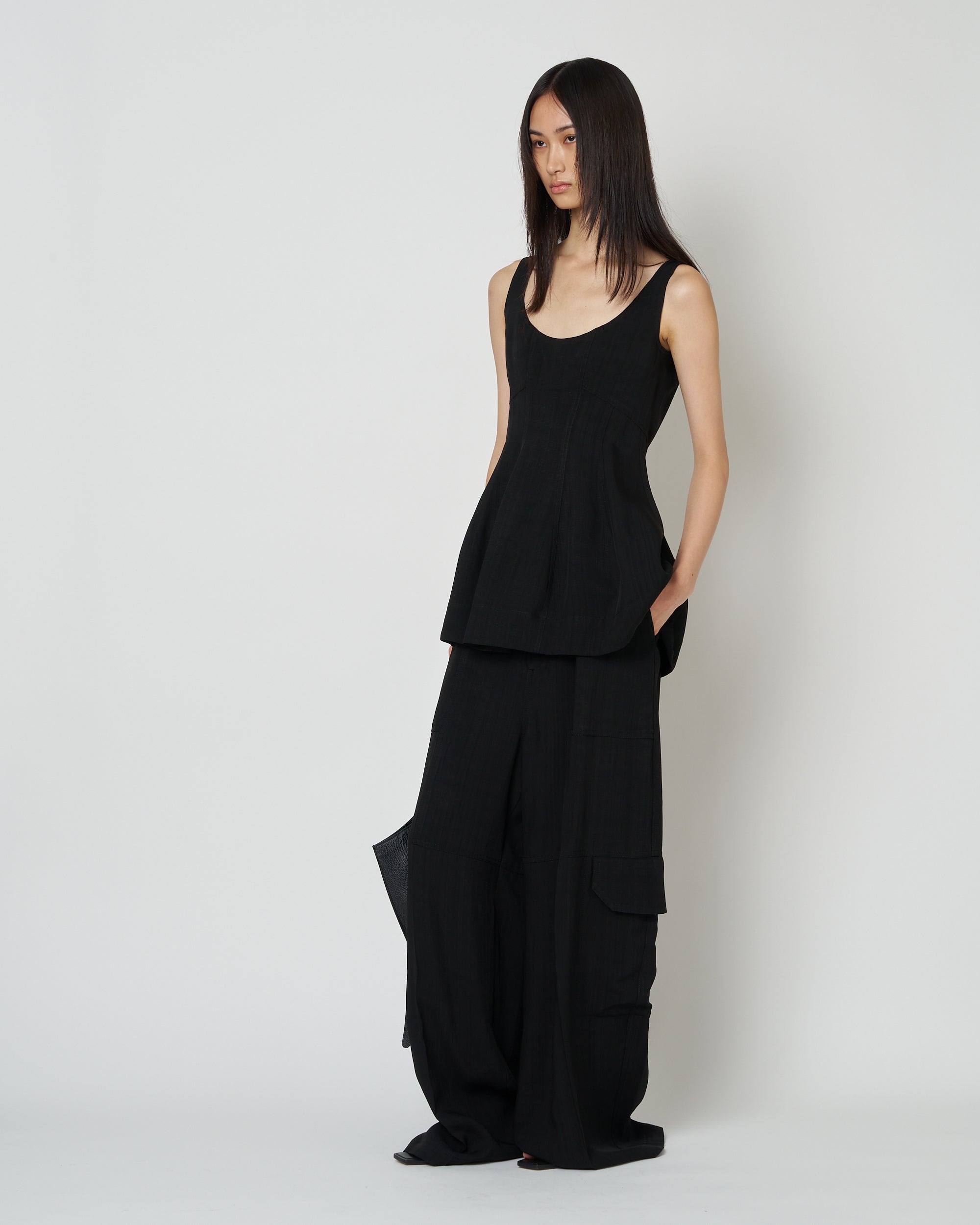 【PRE ORDER】NICE - ROUND NECK PEPLUM TOP