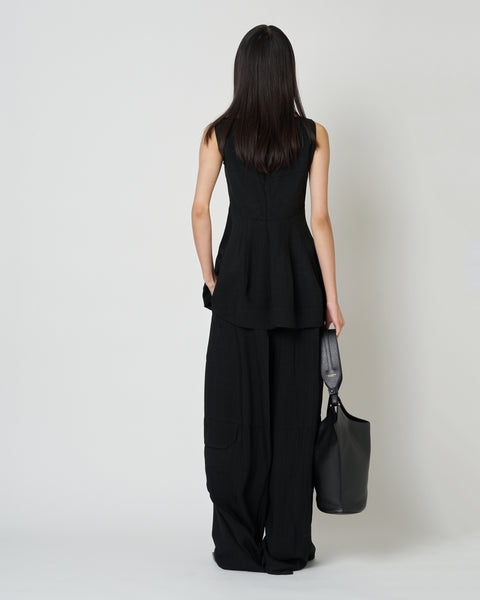 【PRE ORDER】NICE - ROUND NECK PEPLUM TOP
