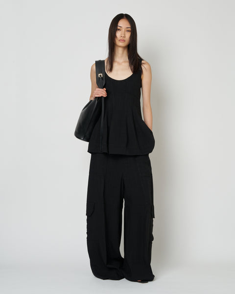 【PRE ORDER】NICE - ROUND NECK PEPLUM TOP