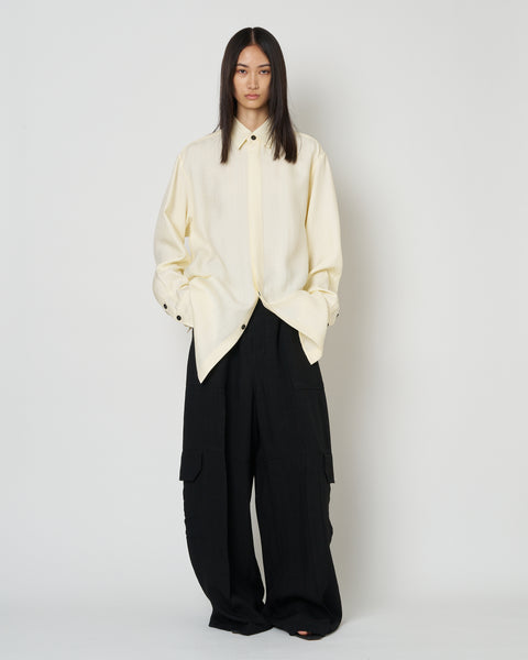 【PRE ORDER】NAVIA - REMOVABLE COLLAR VISCOSE SHIRT