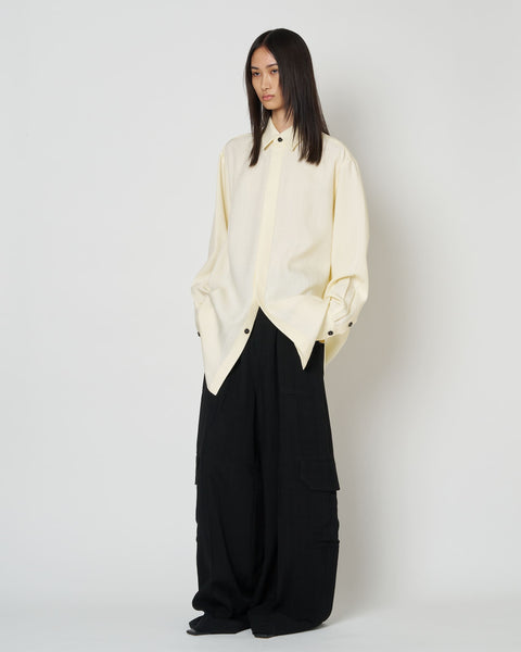 NAVIA - REMOVABLE COLLAR VISCOSE SHIRT