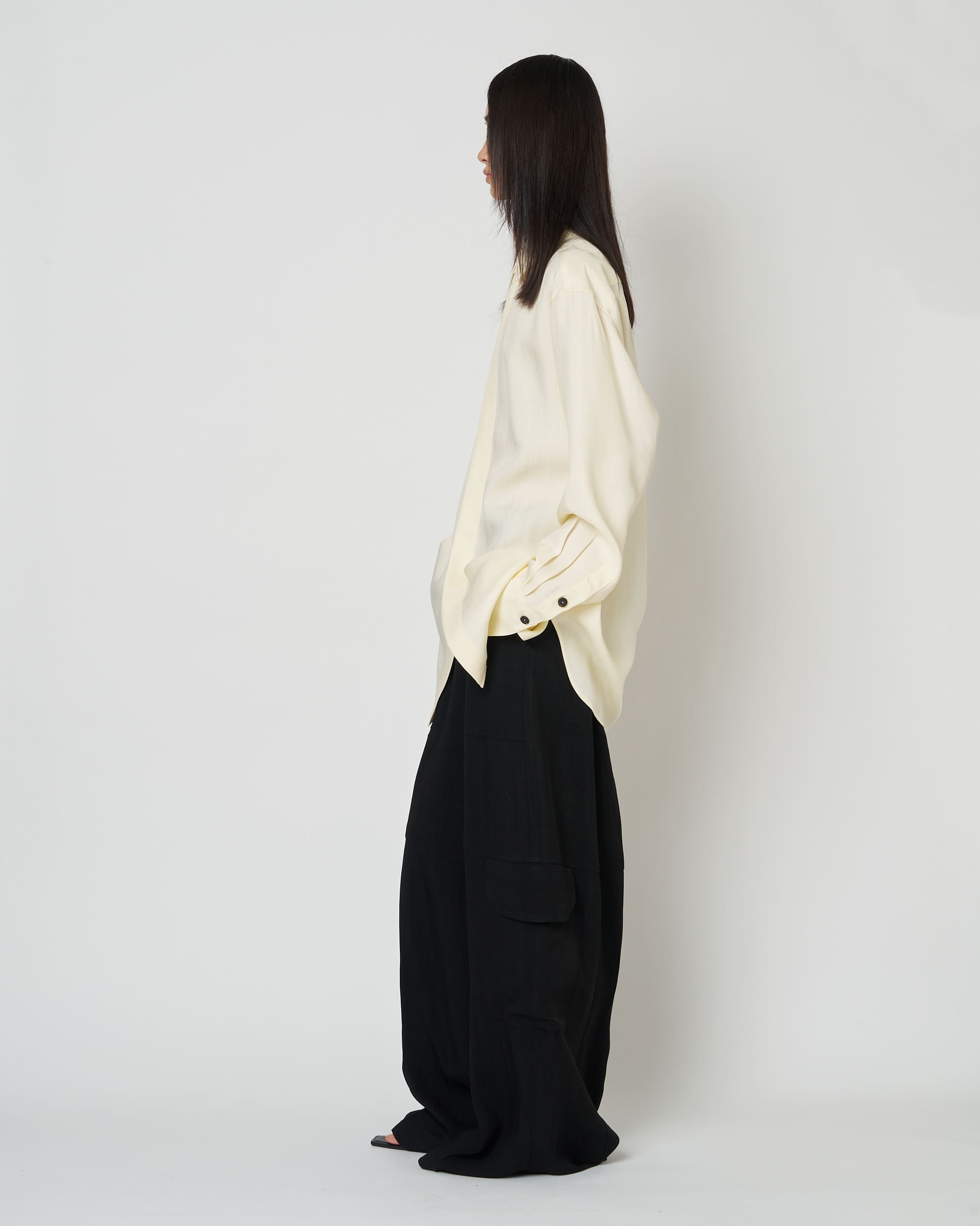 NAVIA - REMOVABLE COLLAR VISCOSE SHIRT