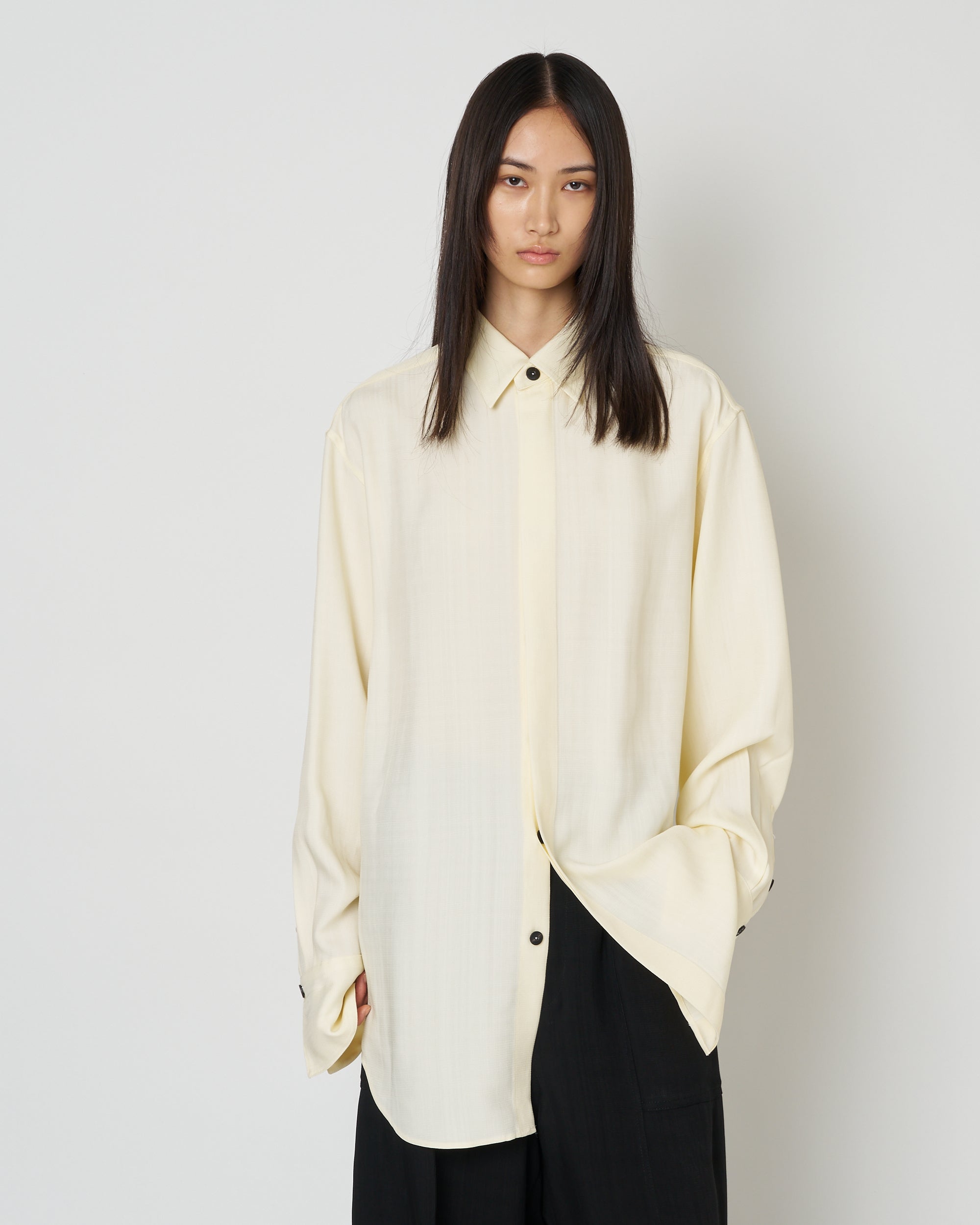 【PRE ORDER】NAVIA - REMOVABLE COLLAR VISCOSE SHIRT