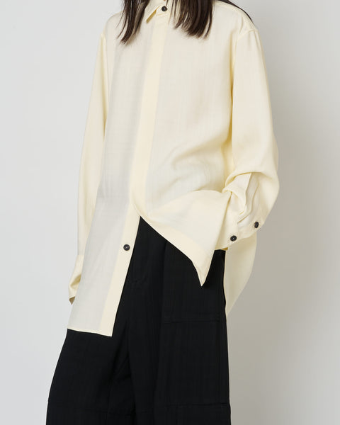 NAVIA - REMOVABLE COLLAR VISCOSE SHIRT