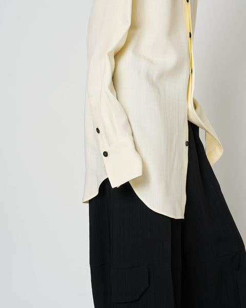 NAVIA - REMOVABLE COLLAR VISCOSE SHIRT