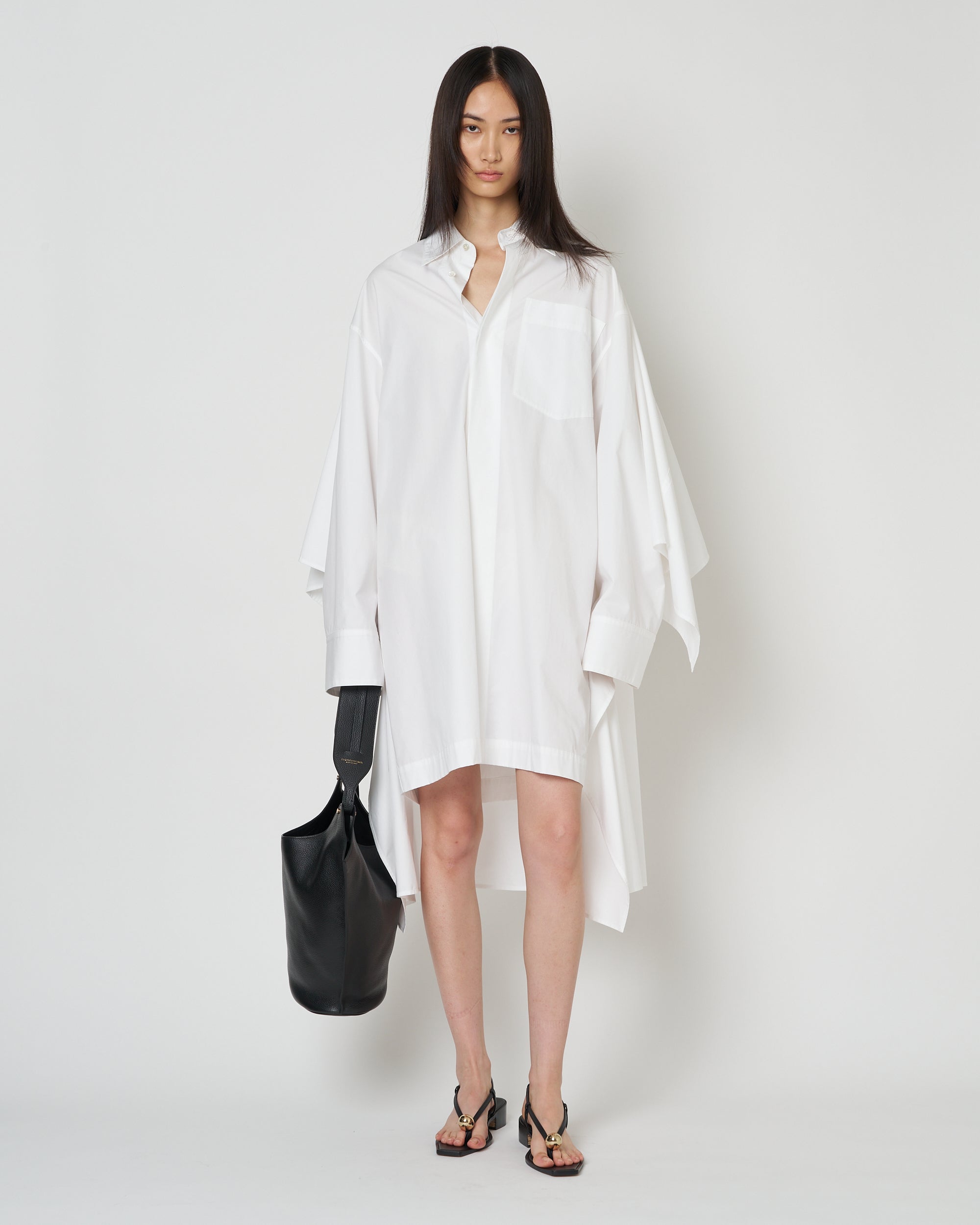 【PRE ORDER】NERIS - MULTI-WAY OVERSIZE COTTON SHIRT