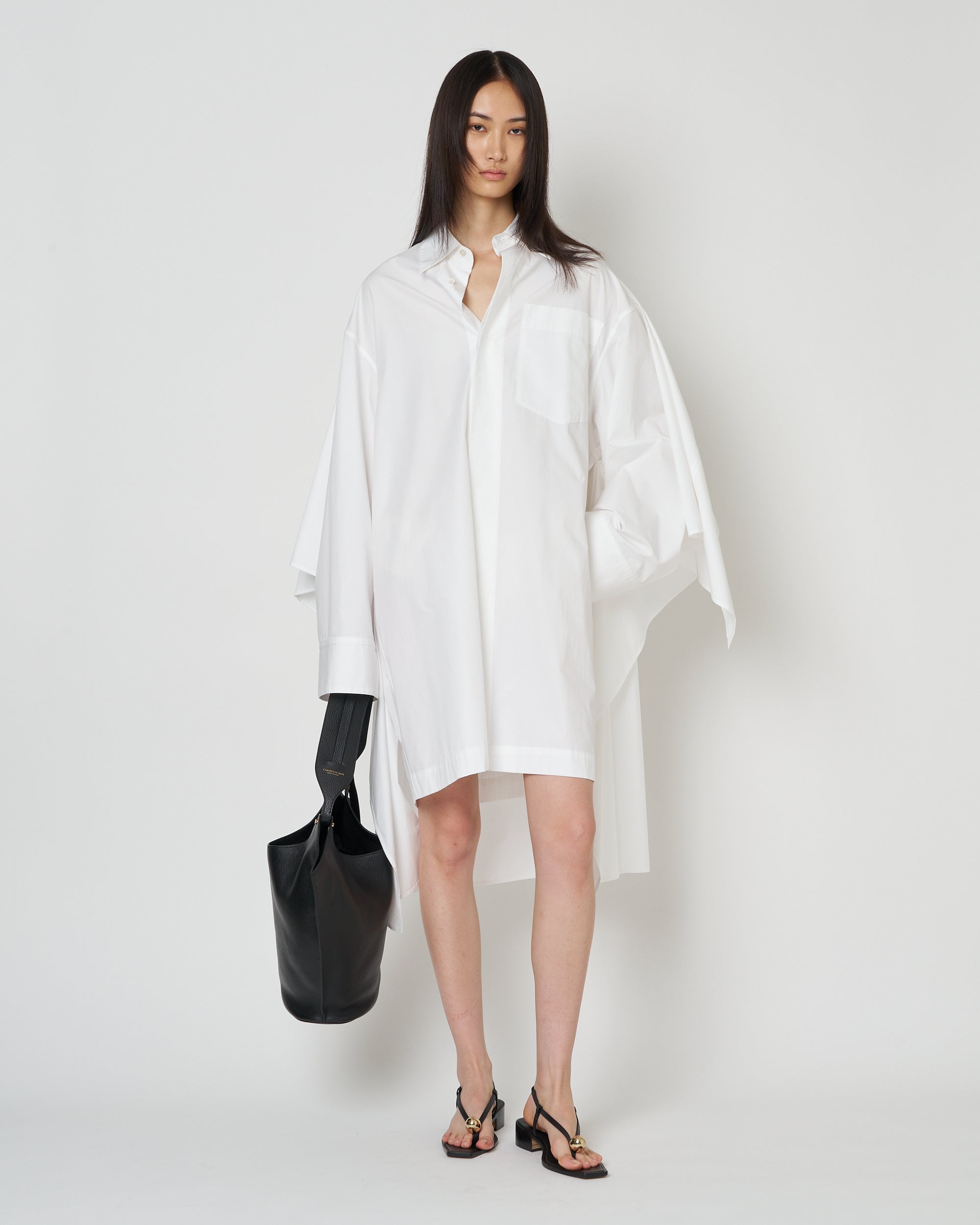 【PRE ORDER】NERIS - MULTI-WAY OVERSIZE COTTON SHIRT