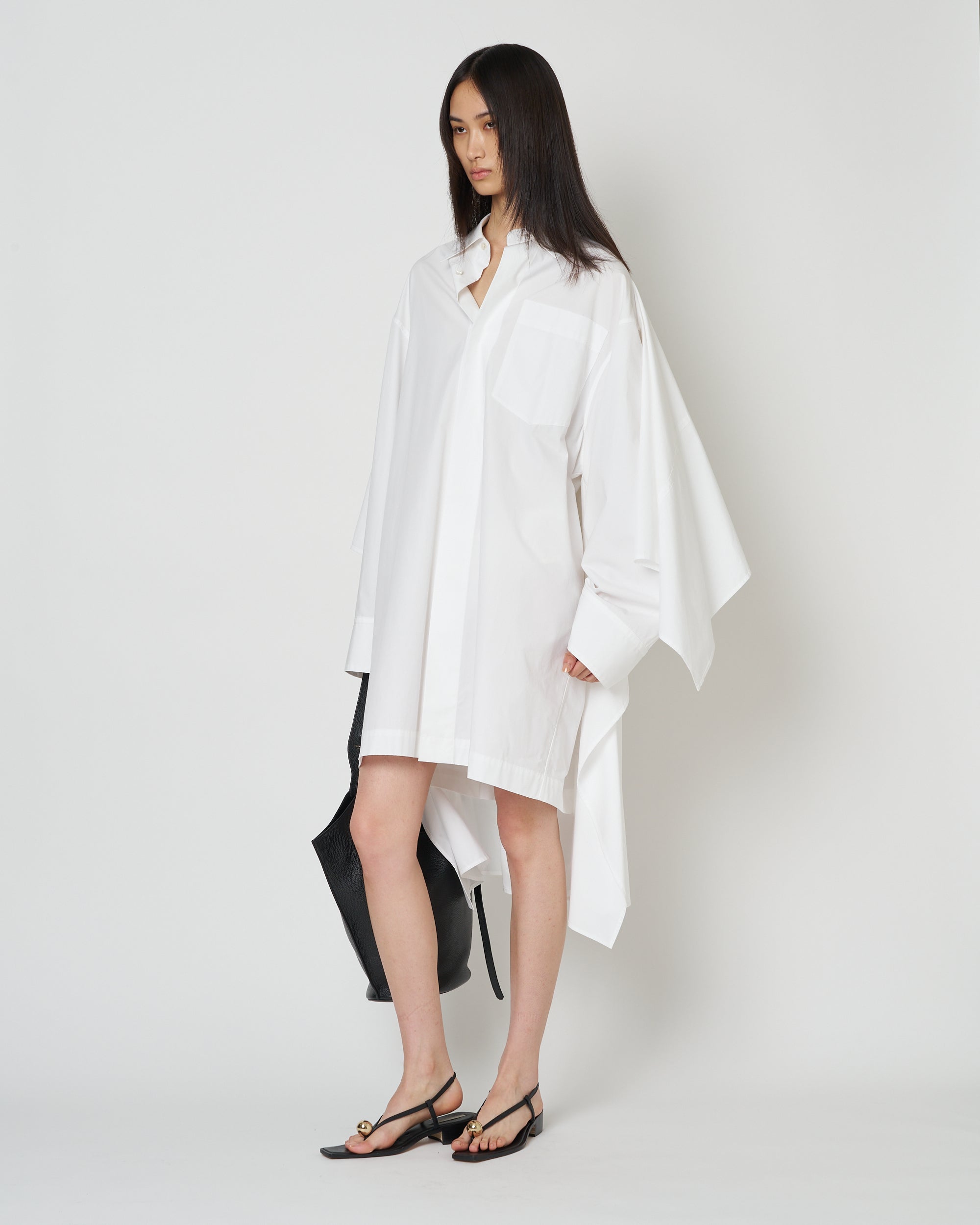 【PRE ORDER】NERIS - MULTI-WAY OVERSIZE COTTON SHIRT