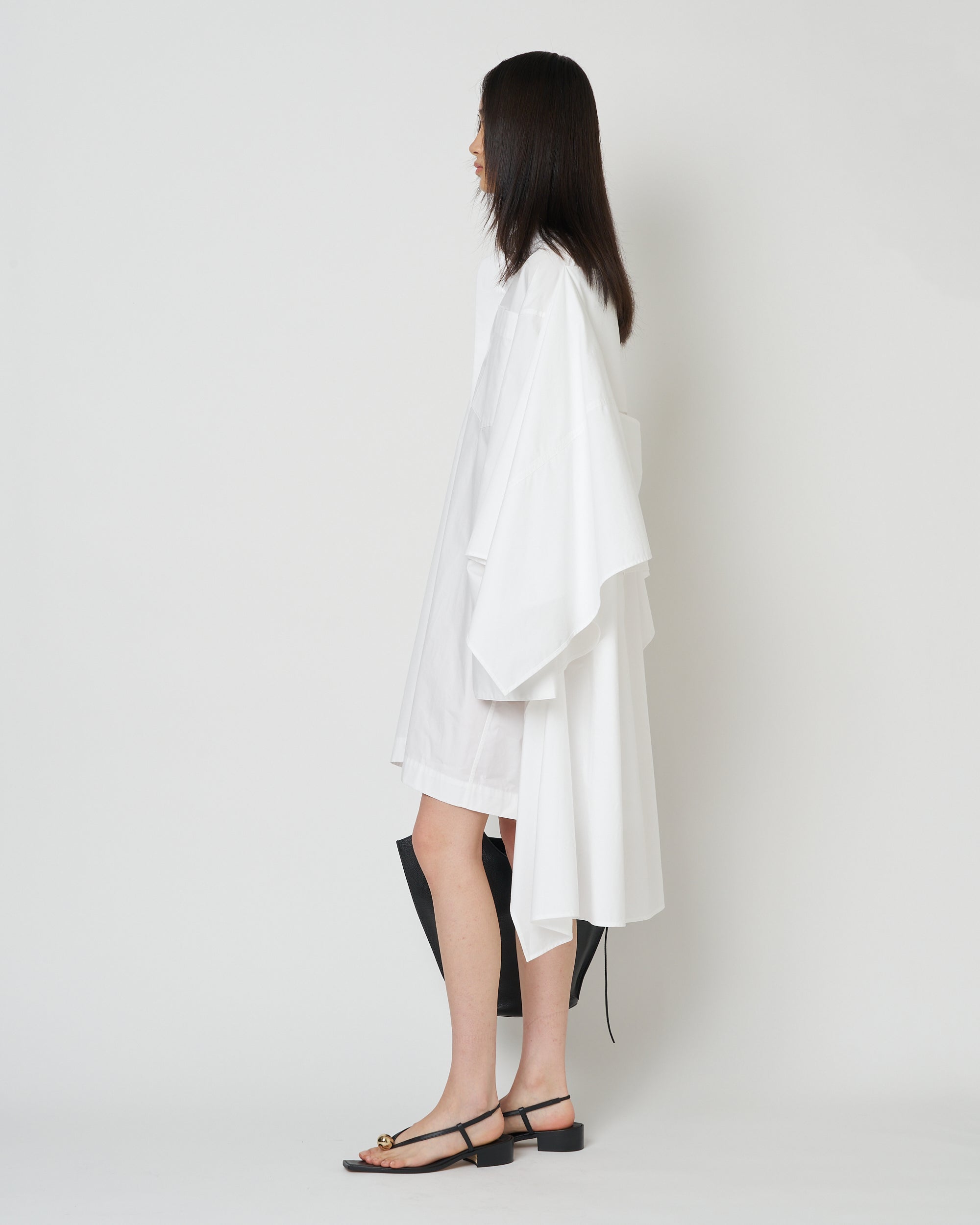 【PRE ORDER】NERIS - MULTI-WAY OVERSIZE COTTON SHIRT