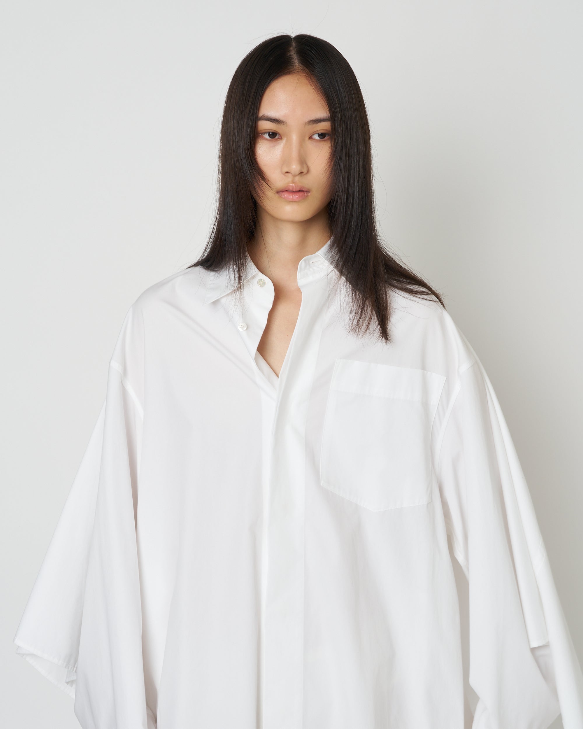 【PRE ORDER】NERIS - MULTI-WAY OVERSIZE COTTON SHIRT