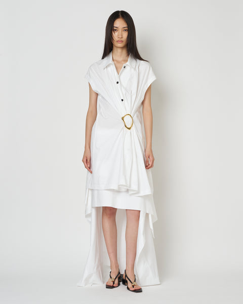 【PRE ORDER】NOA - COTTON GATHERED TOP WITH BUCKLE