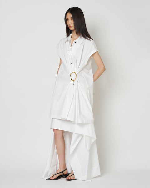 【PRE ORDER】NOA - COTTON GATHERED TOP WITH BUCKLE