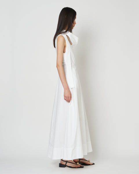 【PRE ORDER】NOLIS - SCARF DETAIL FLARED DRESS