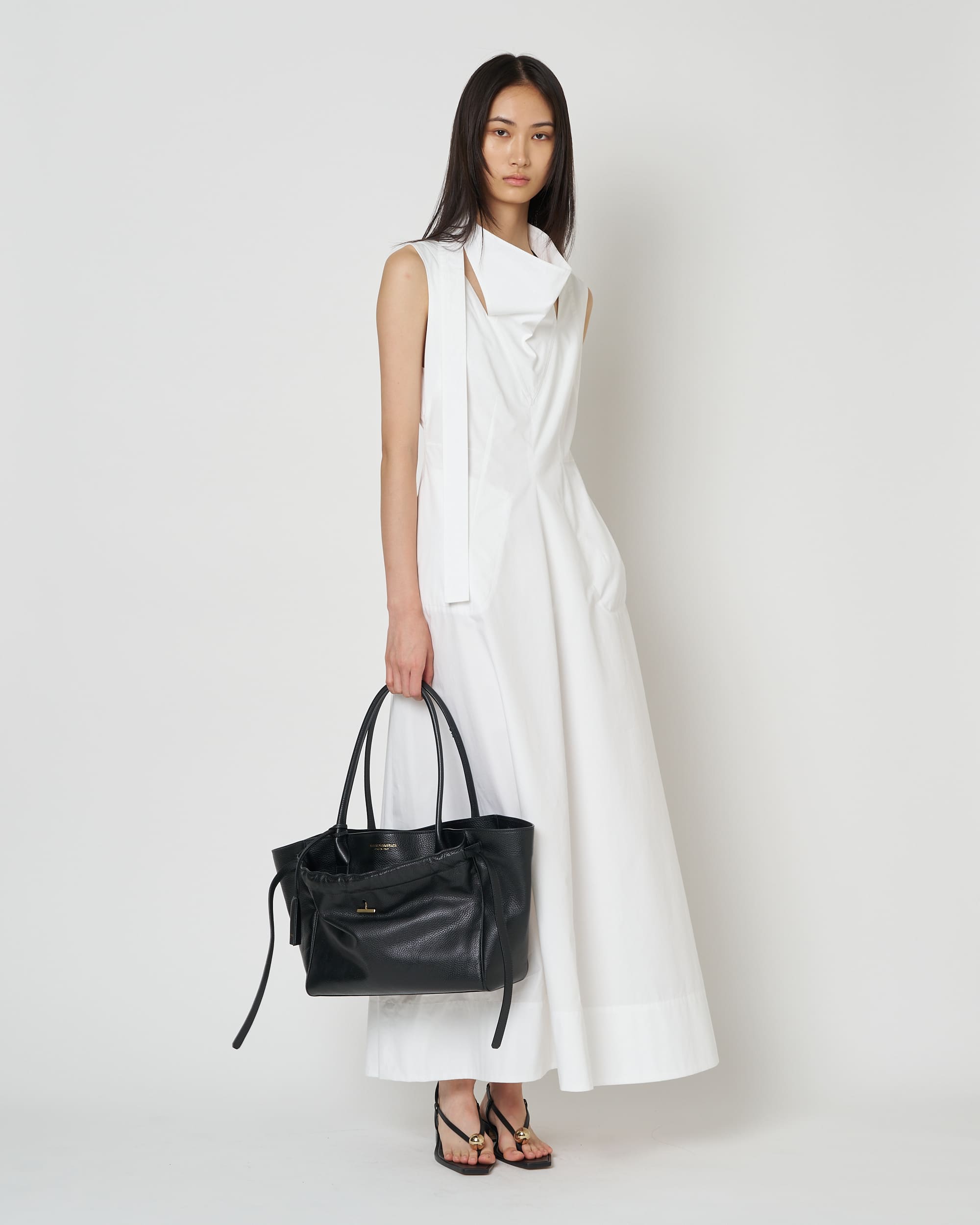 NOLIS - SCARF DETAIL FLARED DRESS