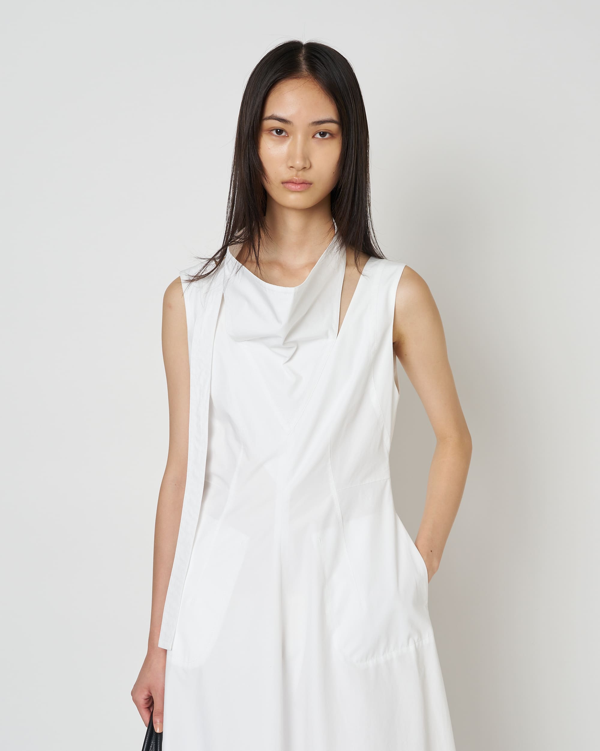 NOLIS - SCARF DETAIL FLARED DRESS