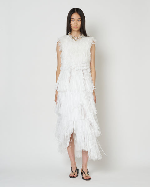 【PRE ORDER】NERIAH - RAFFIA FRINGE DRESS