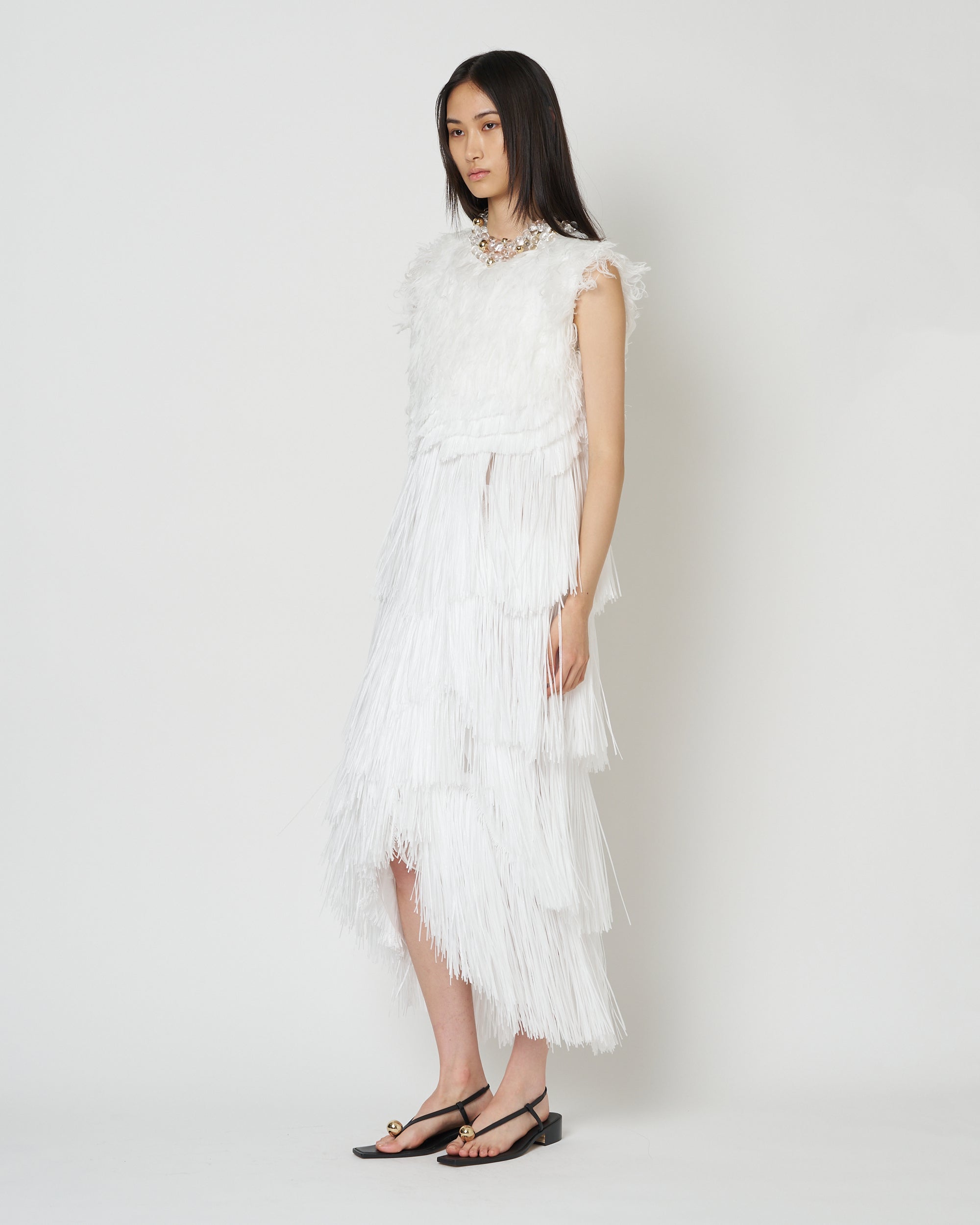 【PRE ORDER】NERIAH - RAFFIA FRINGE DRESS