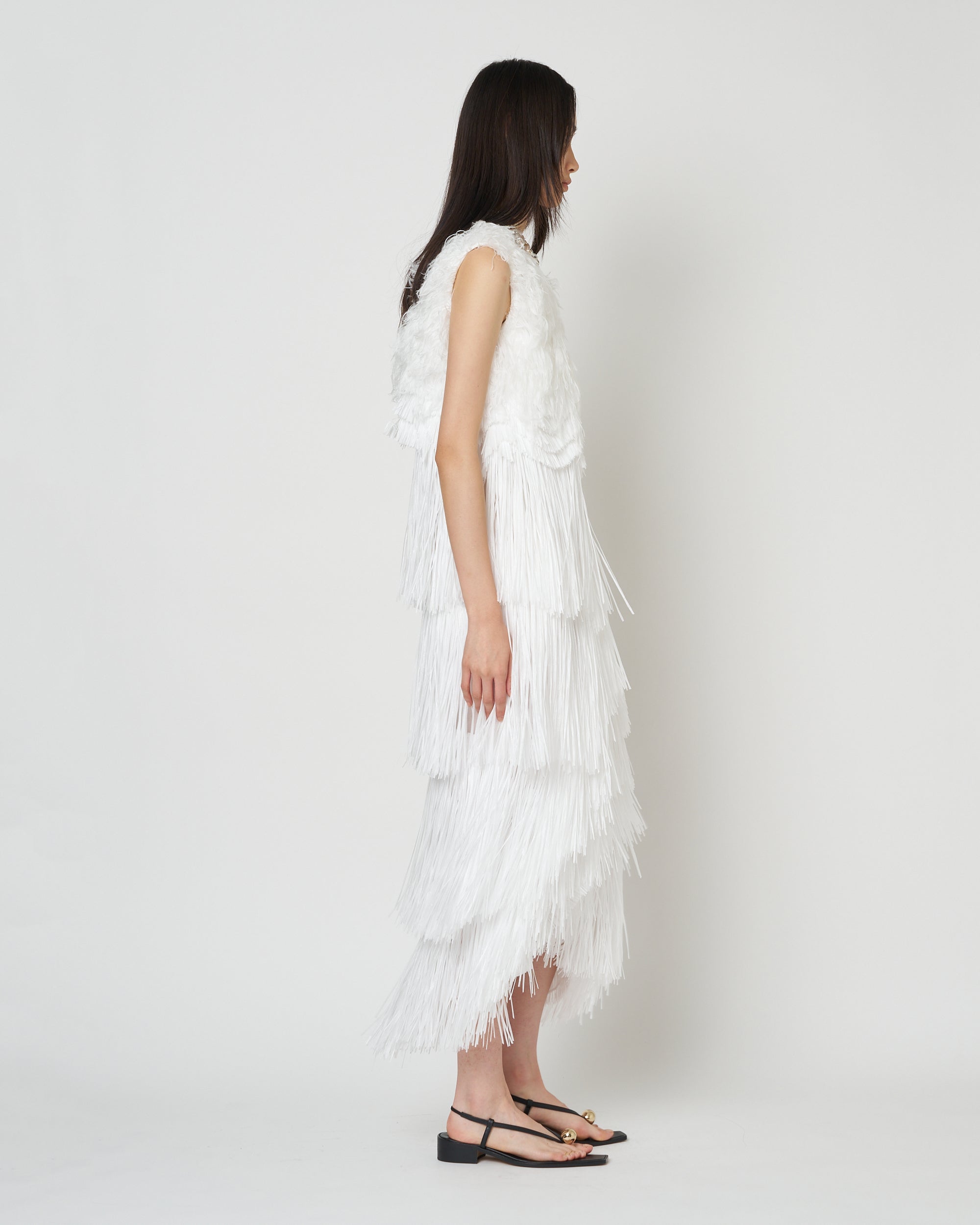 【PRE ORDER】NERIAH - RAFFIA FRINGE DRESS