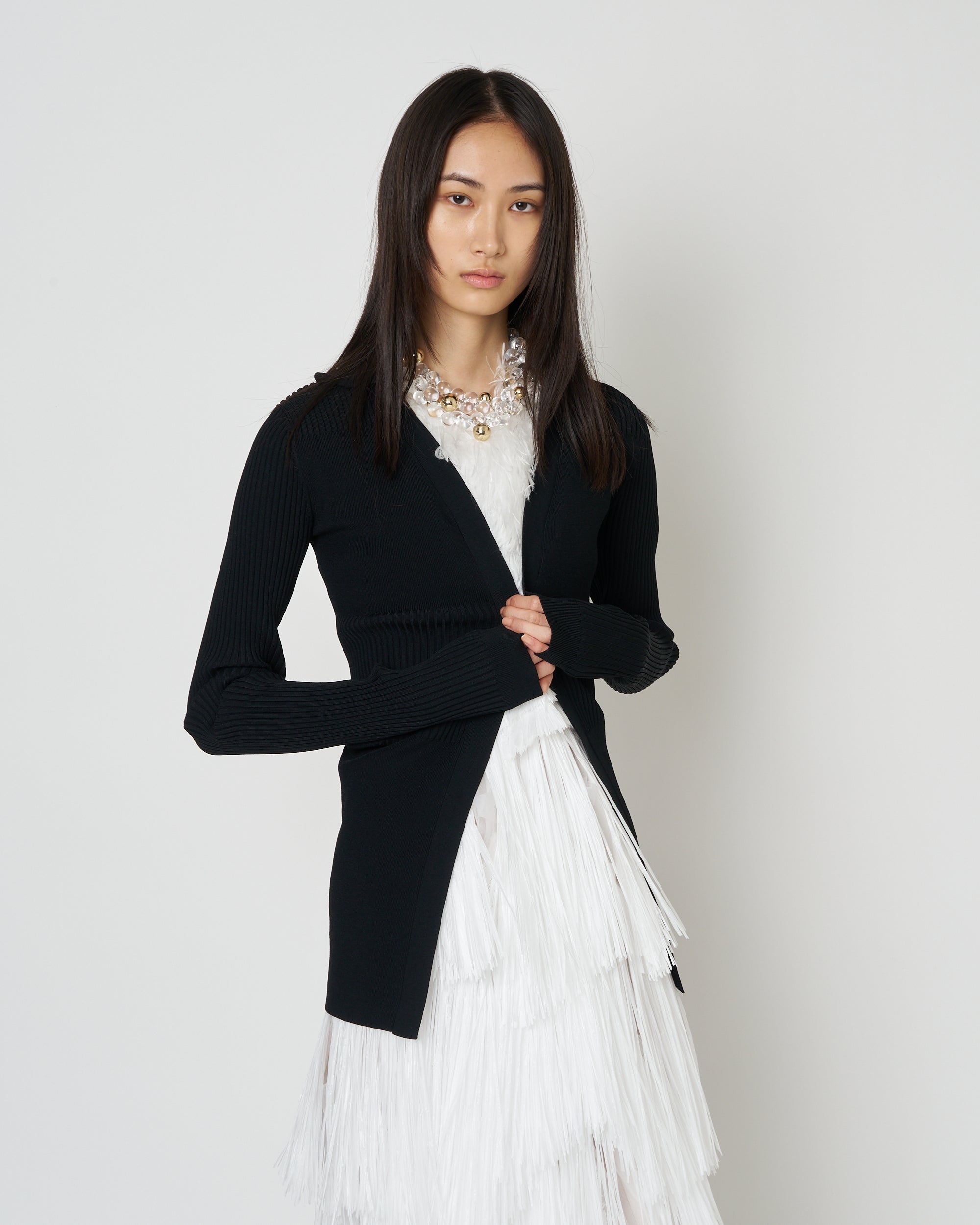 【PRE ORDER】NORELLA - KNIT COLLAR CARDIGAN