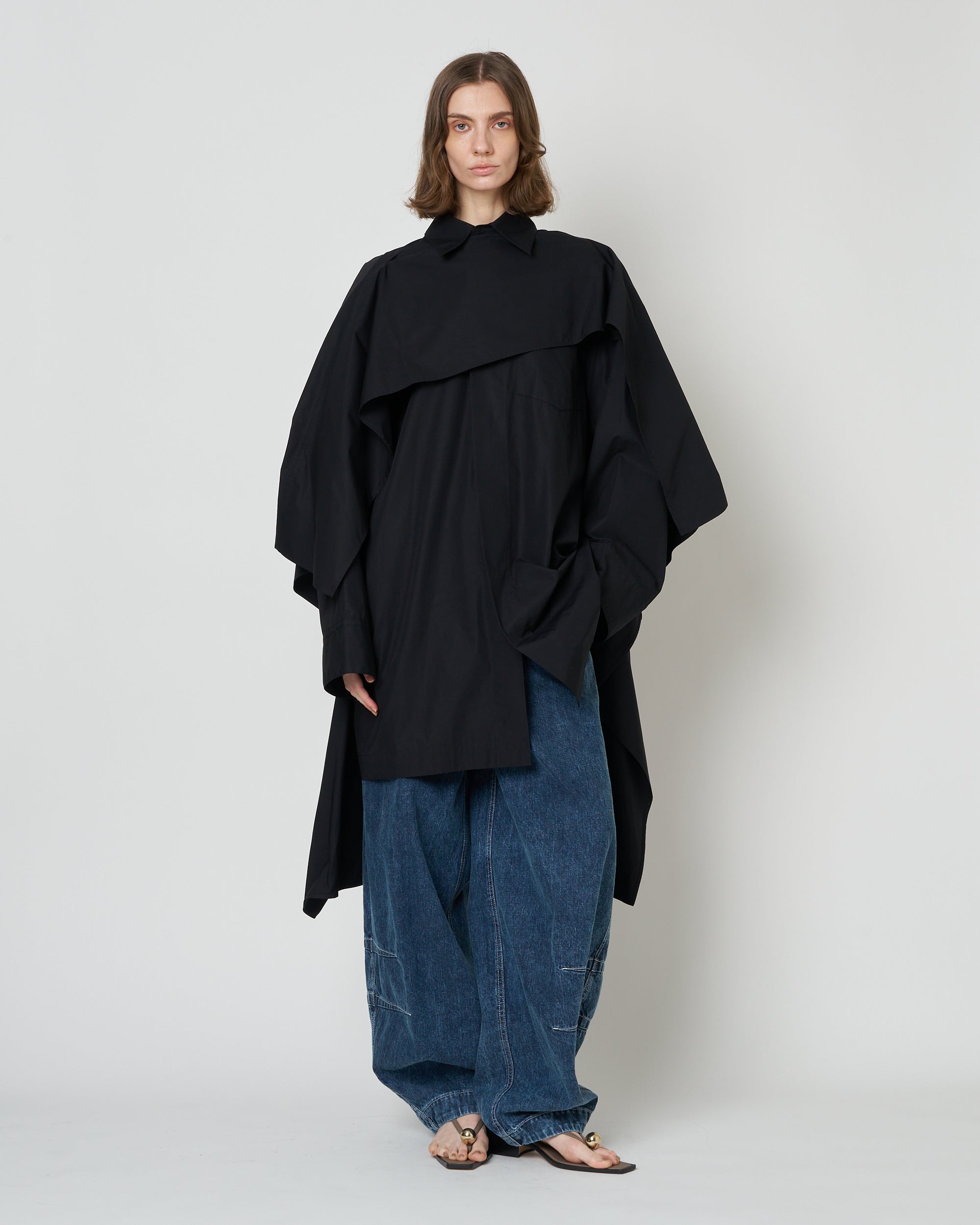 【PRE ORDER】NERIS - MULTI-WAY OVERSIZE COTTON SHIRT