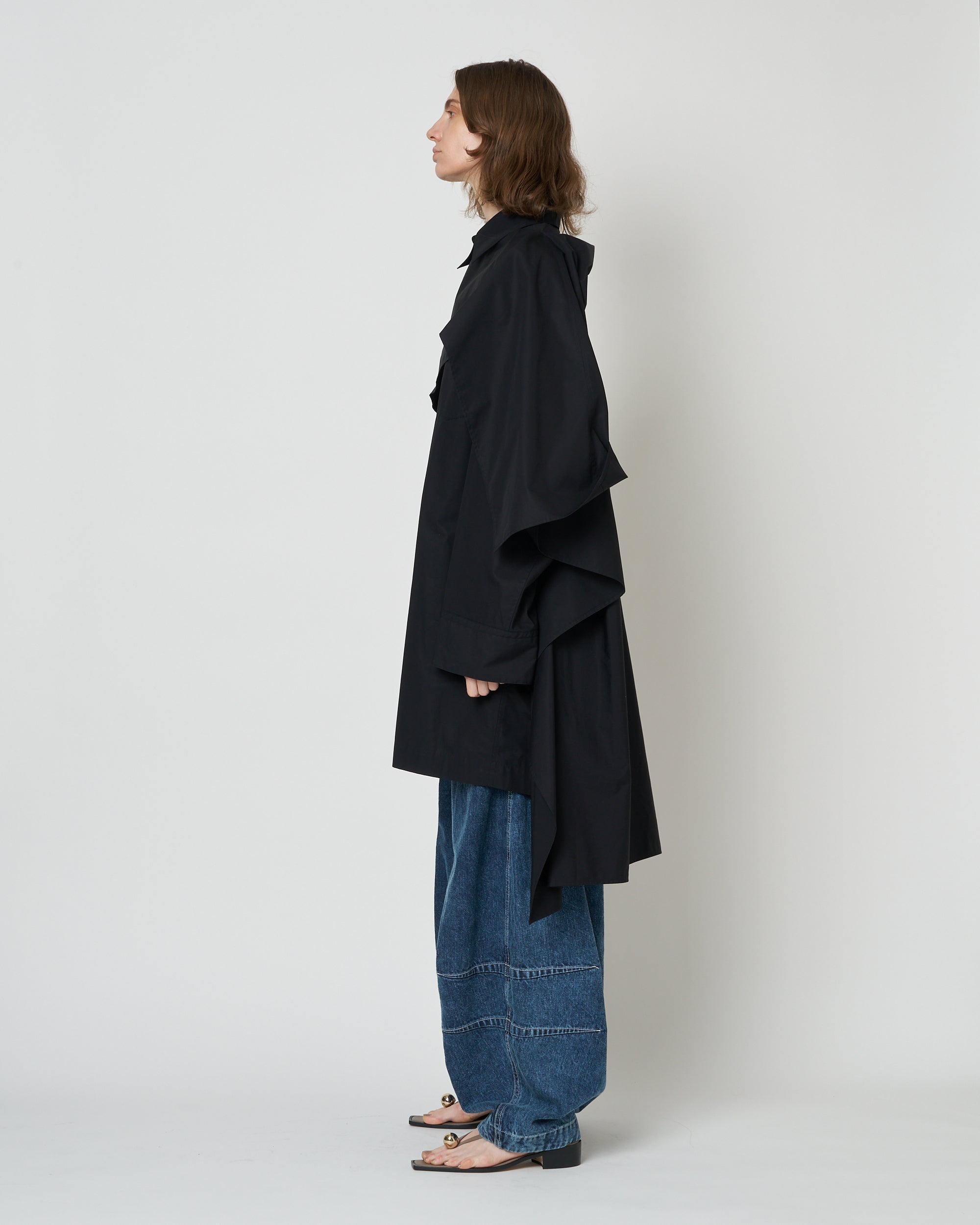 【PRE ORDER】NERIS - MULTI-WAY OVERSIZE COTTON SHIRT