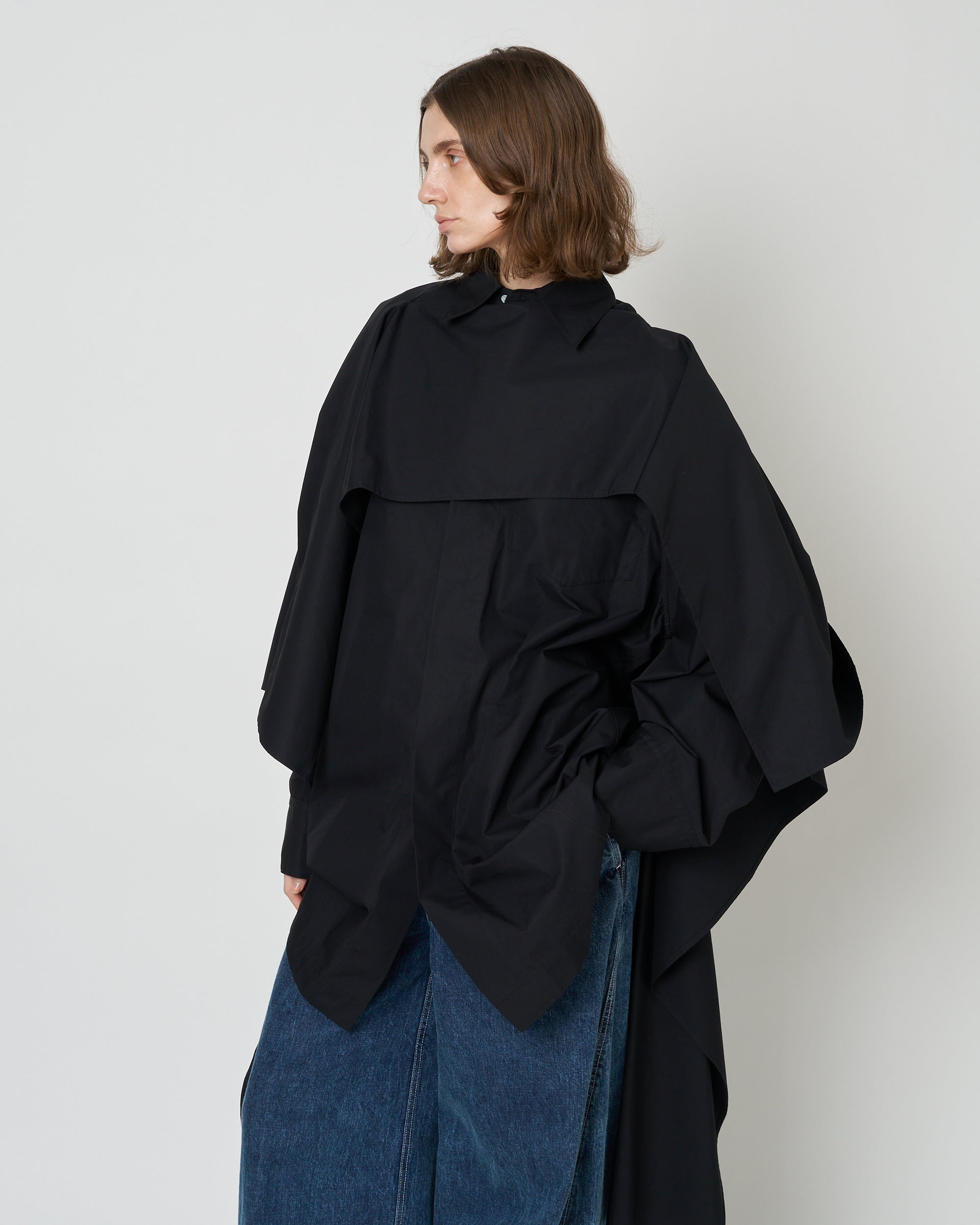 【PRE ORDER】NERIS - MULTI-WAY OVERSIZE COTTON SHIRT