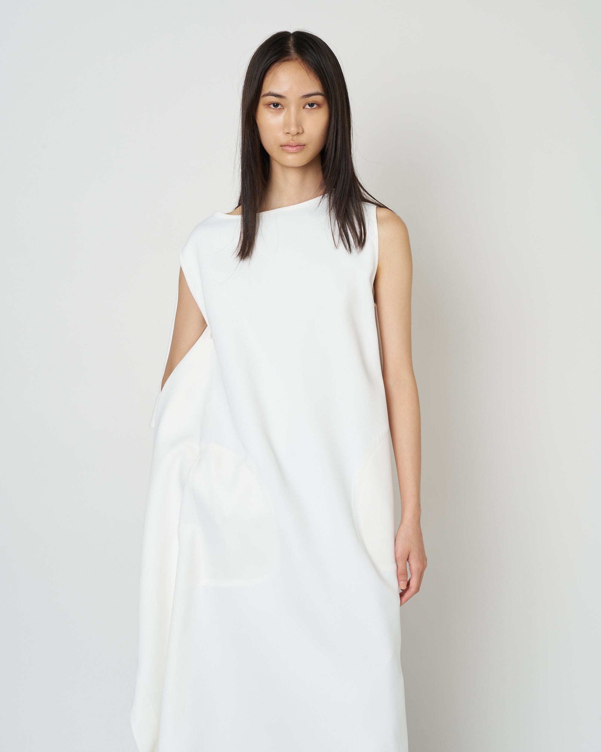 【PRE ORDER】NAXOS - ASYMMETRY DRAPED DRESS