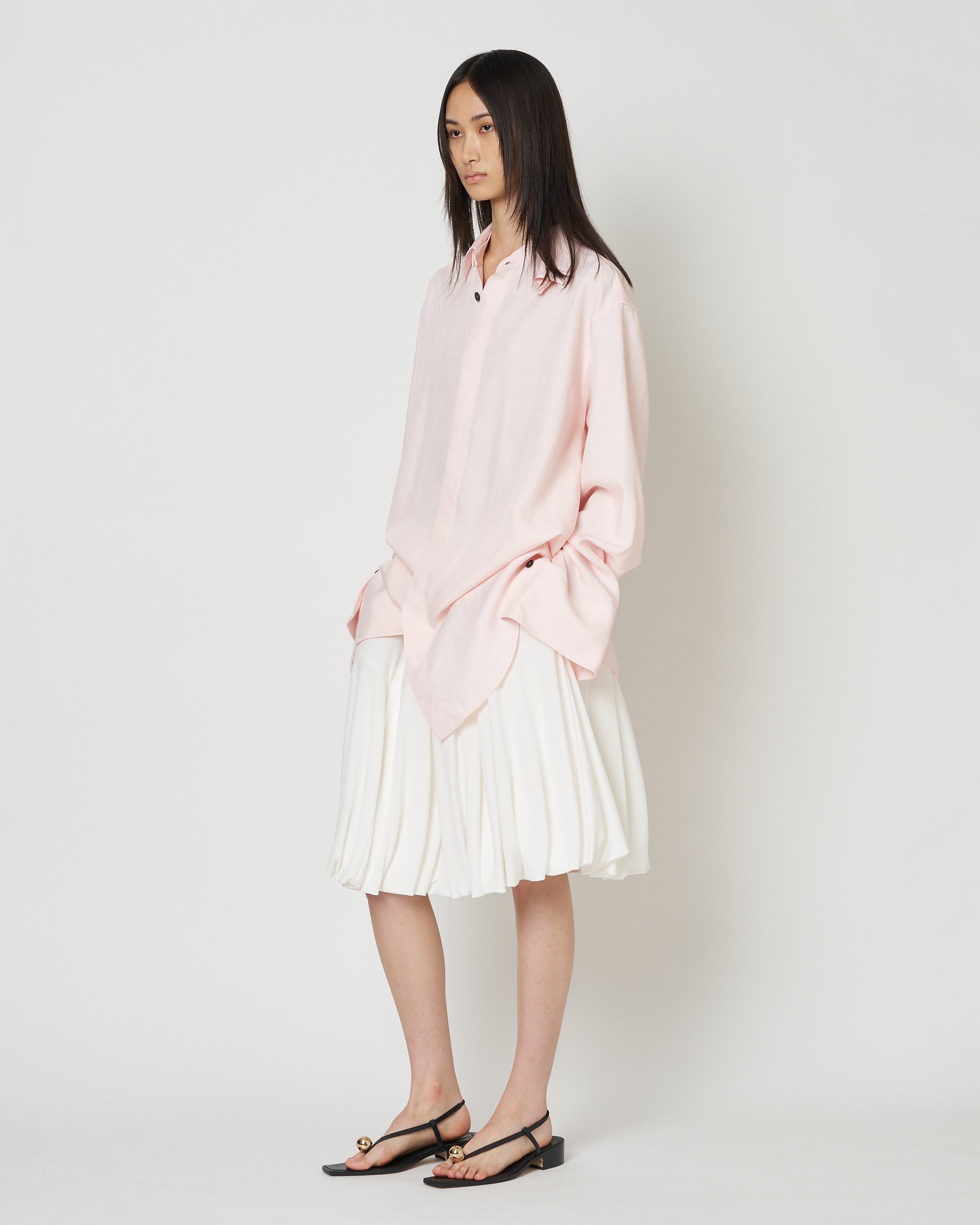 【PRE ORDER】NAVIA - REMOVABLE COLLAR VISCOSE SHIRT