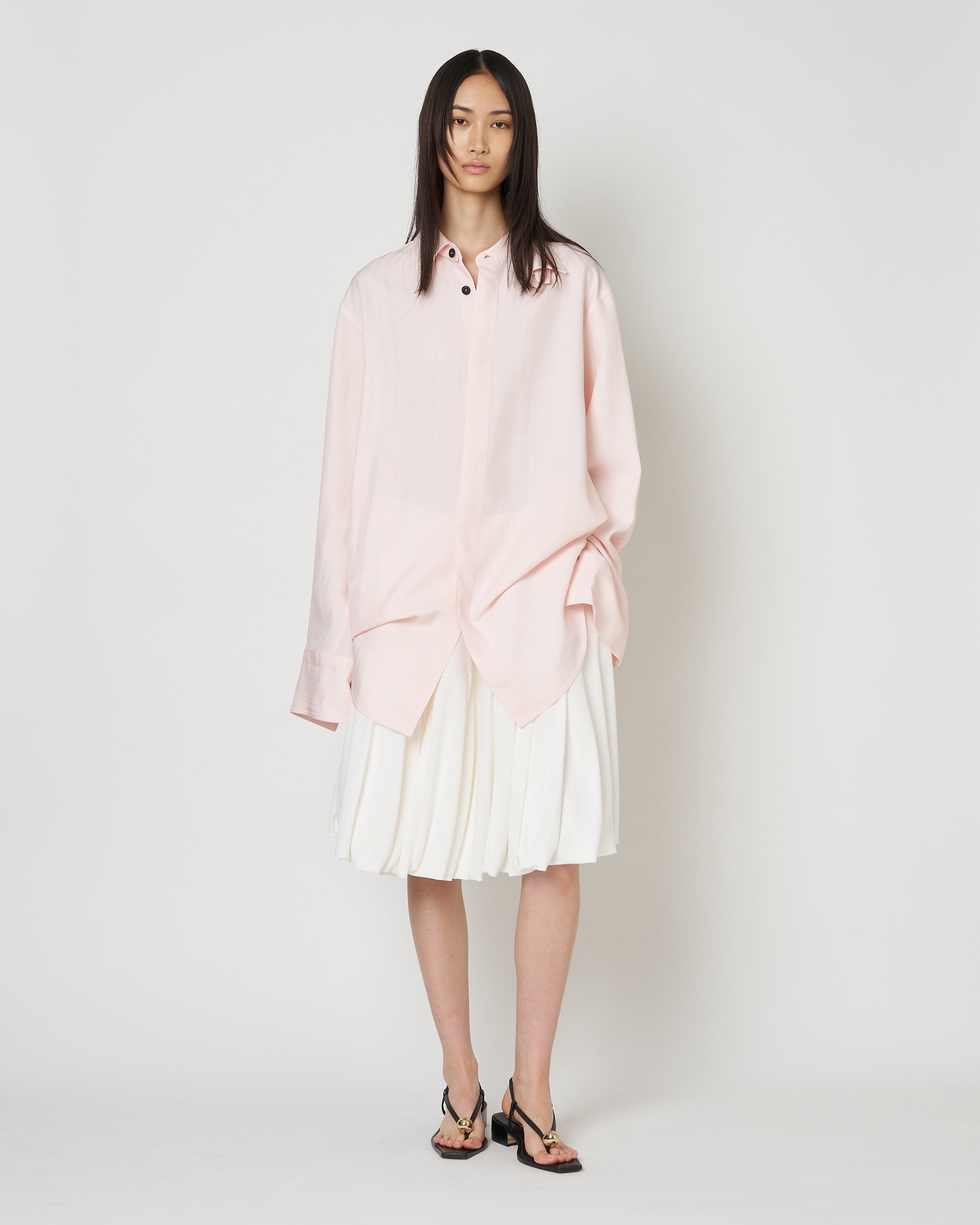 【PRE ORDER】NAVIA - REMOVABLE COLLAR VISCOSE SHIRT