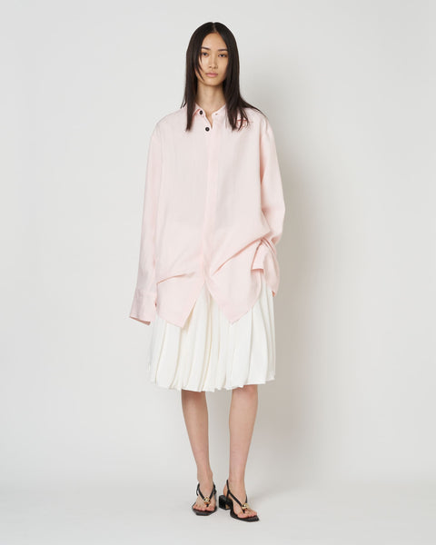 NAVIA - REMOVABLE COLLAR VISCOSE SHIRT