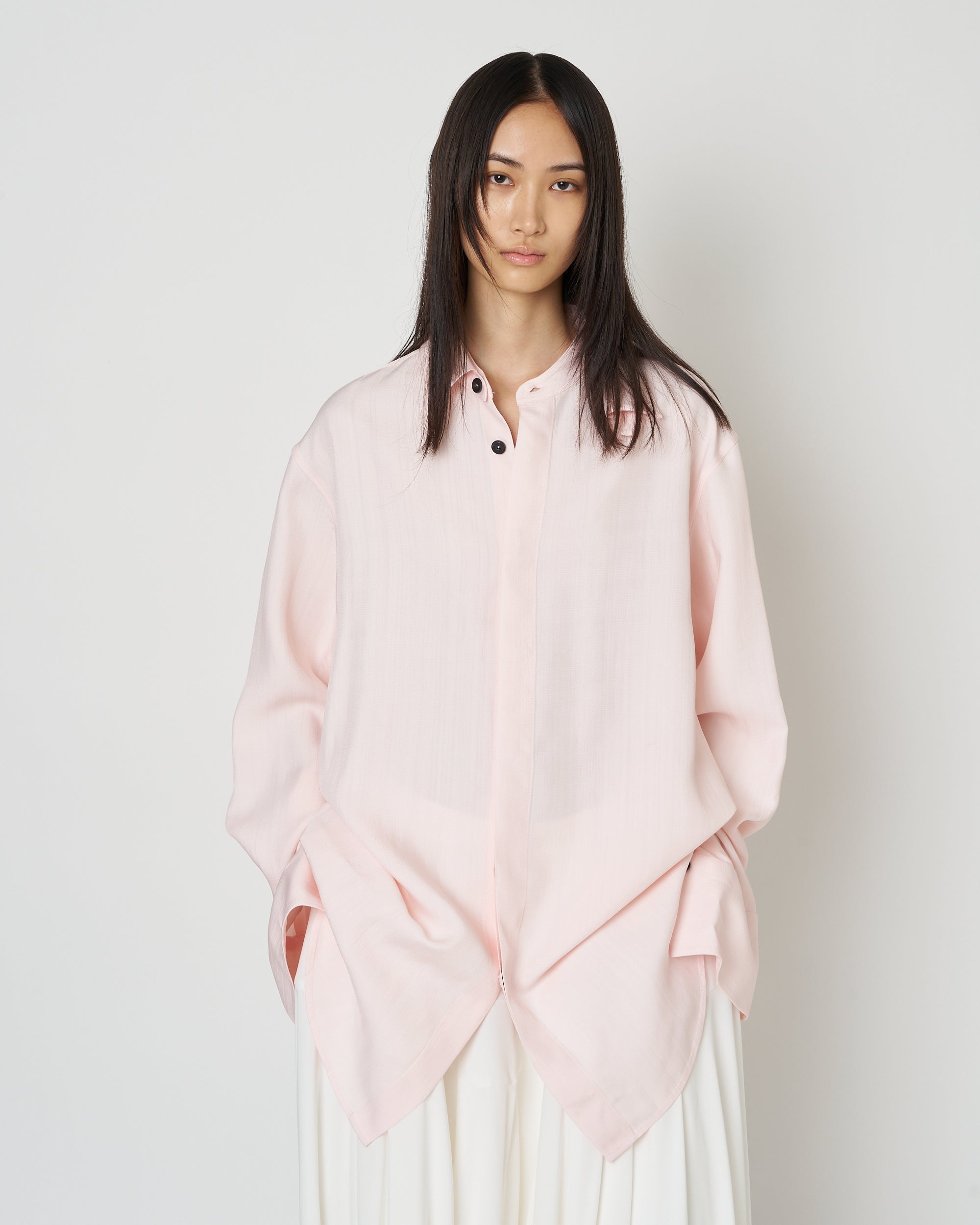 【PRE ORDER】NAVIA - REMOVABLE COLLAR VISCOSE SHIRT