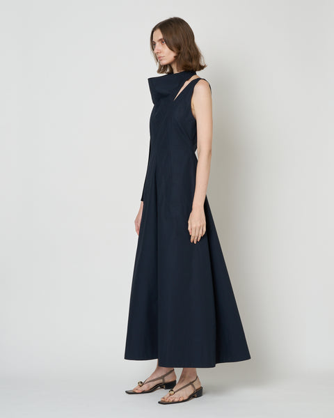 【PRE ORDER】NOLIS - SCARF DETAIL FLARED DRESS