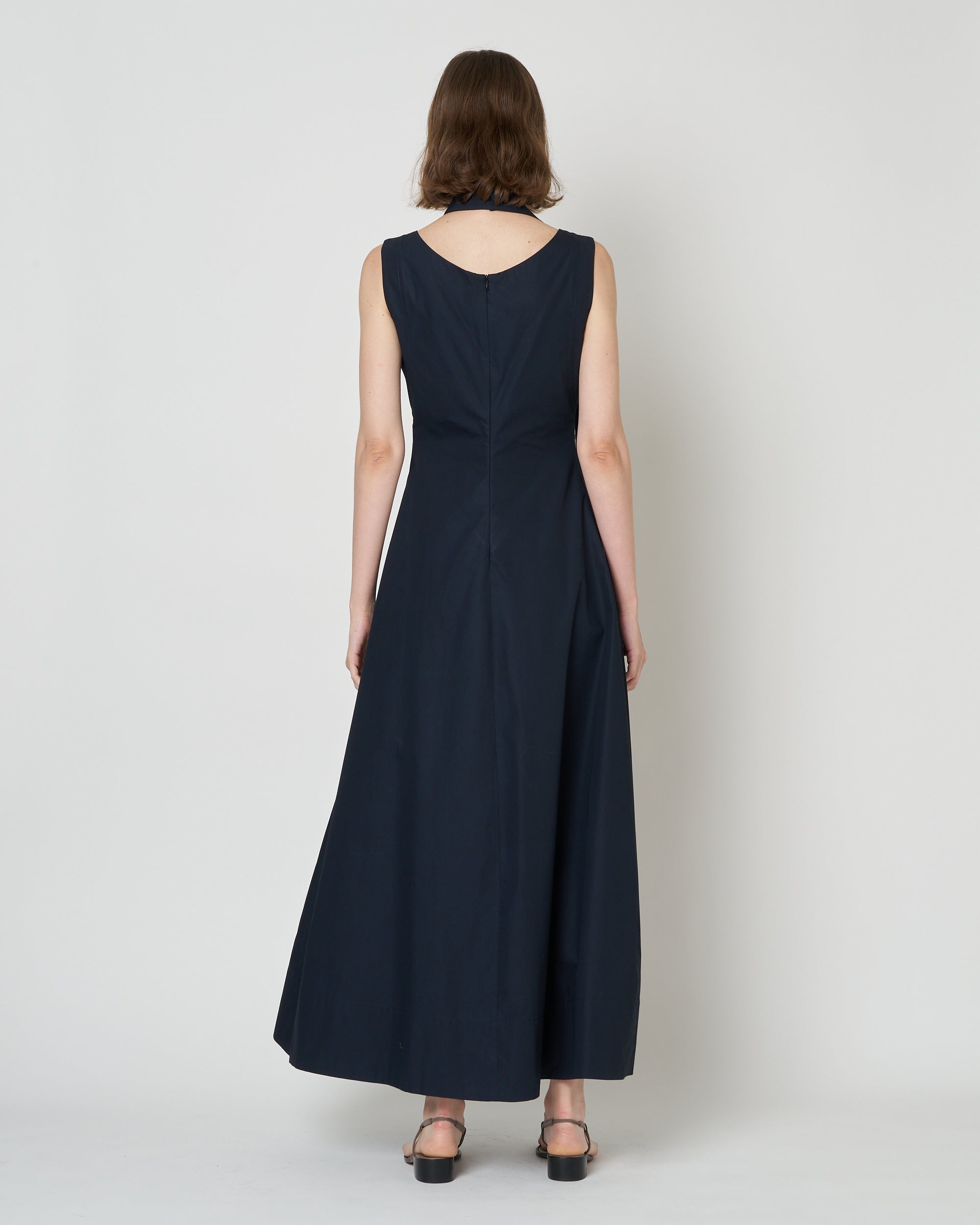 【PRE ORDER】NOLIS - SCARF DETAIL FLARED DRESS