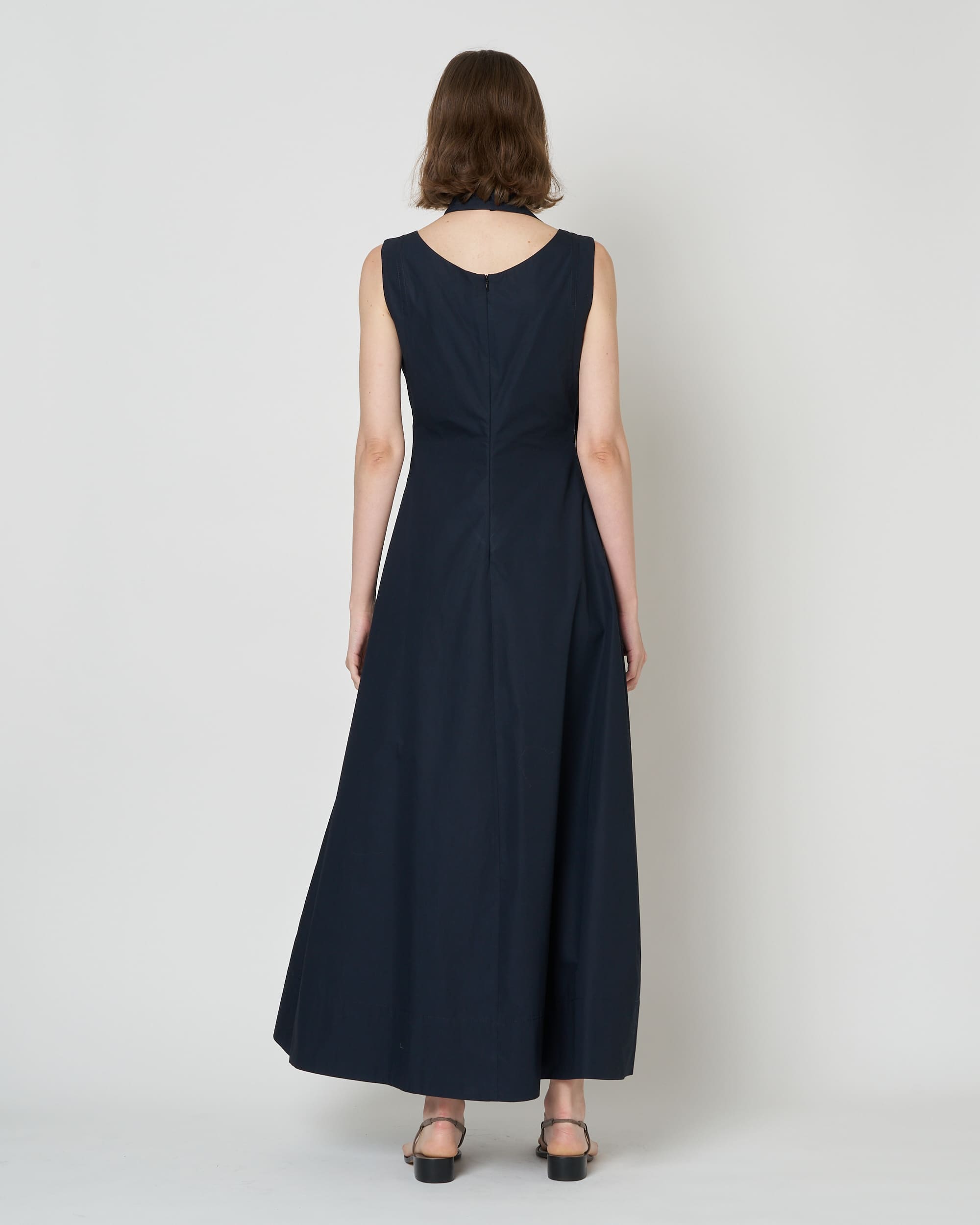 NOLIS - SCARF DETAIL FLARED DRESS