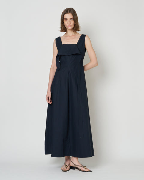 【PRE ORDER】NOLIS - SCARF DETAIL FLARED DRESS